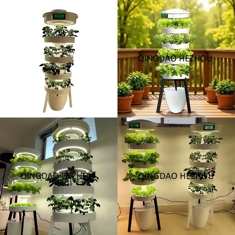 Vertical Planter Tower - Hezhou Intelligence Hydroponic System for Home