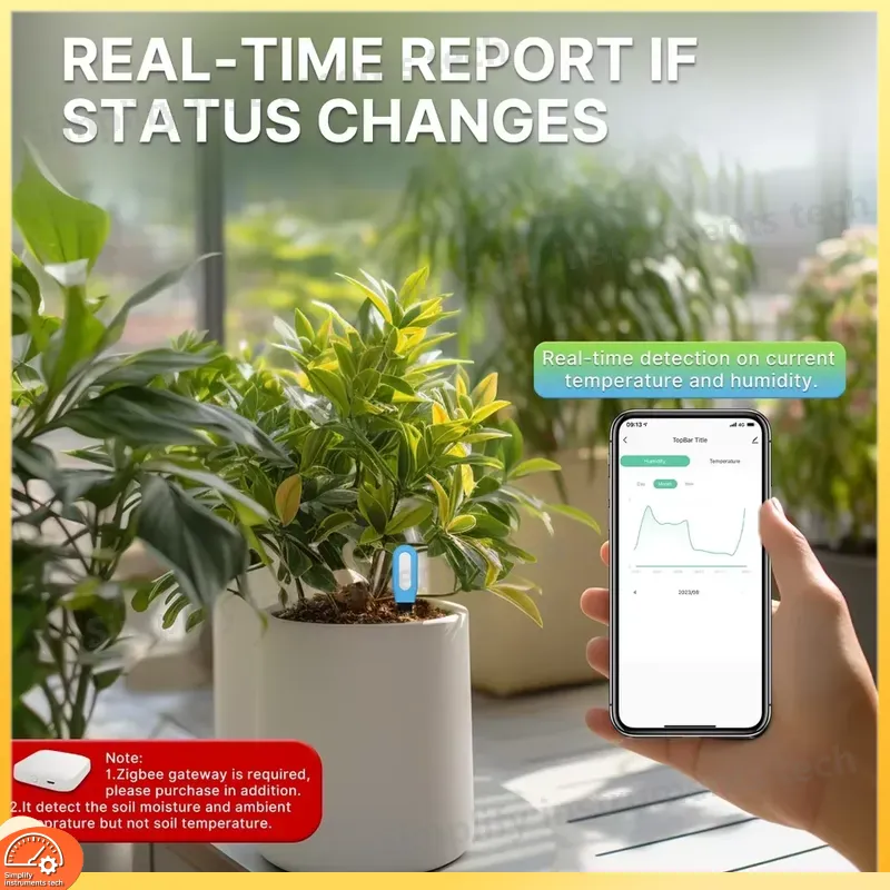 Smart Soil Moisture Temperatur - Smart Garden Monitoring System 评论和价格