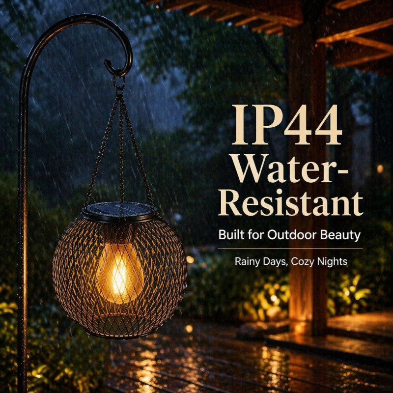 Solar Powered LED Hanging Floo - Smart Garden Lamp 评论和价格