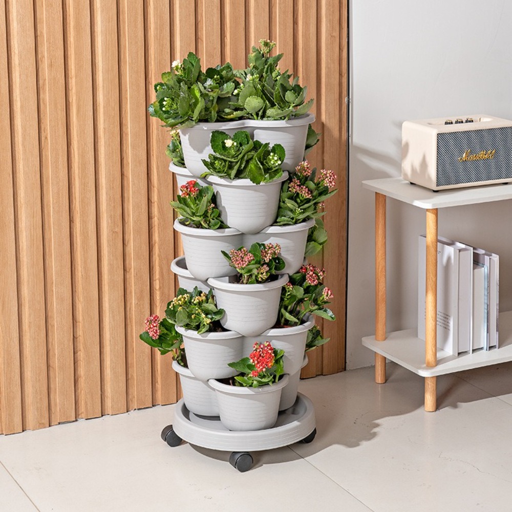New Vertical Tower Stackable F - Vertical Planter Tower 评论和价格