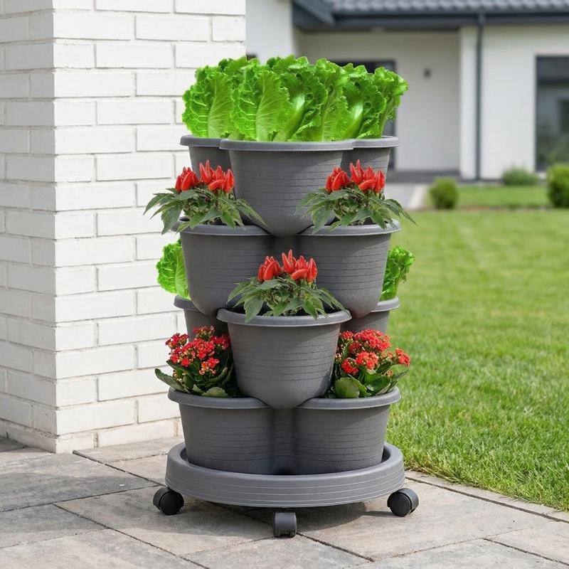 Stackable Multi Layer Vertical - Vertical Planter Tower 评论和价格