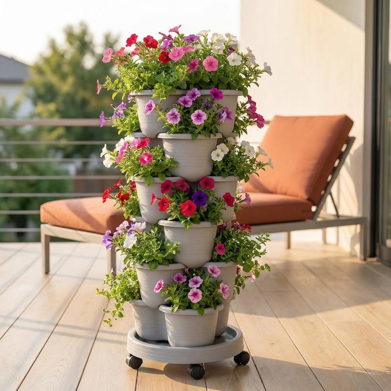 Stackable Multi Layer Vertical - Vertical Planter Tower 评论和价格