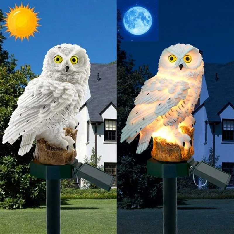 Solar Owl Statue Garden Light  - Smart Garden Lamp 评论和价格