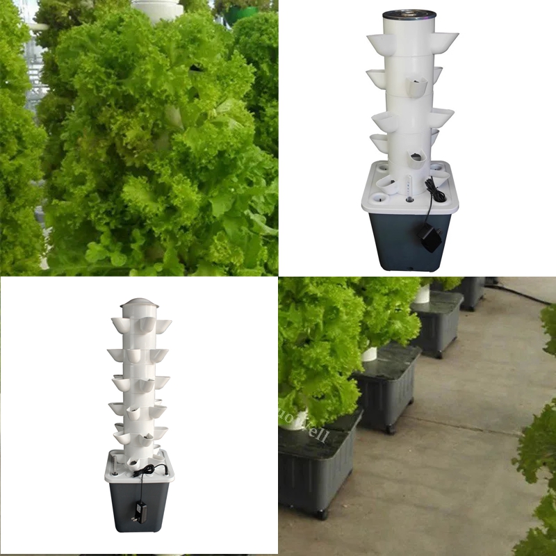 Vertical Hydroponic Tower Gree - Vertical Planter Tower 评论和价格