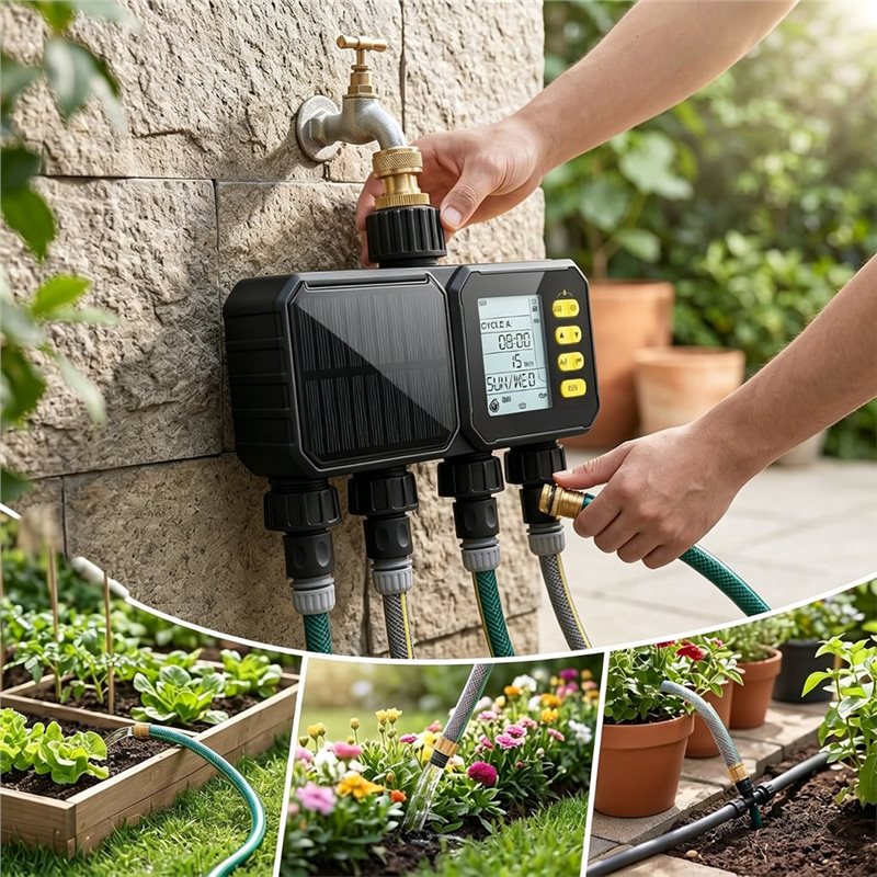 Solar Powered Wifi Watering Ti - Smart Garden Zone 评论和价格
