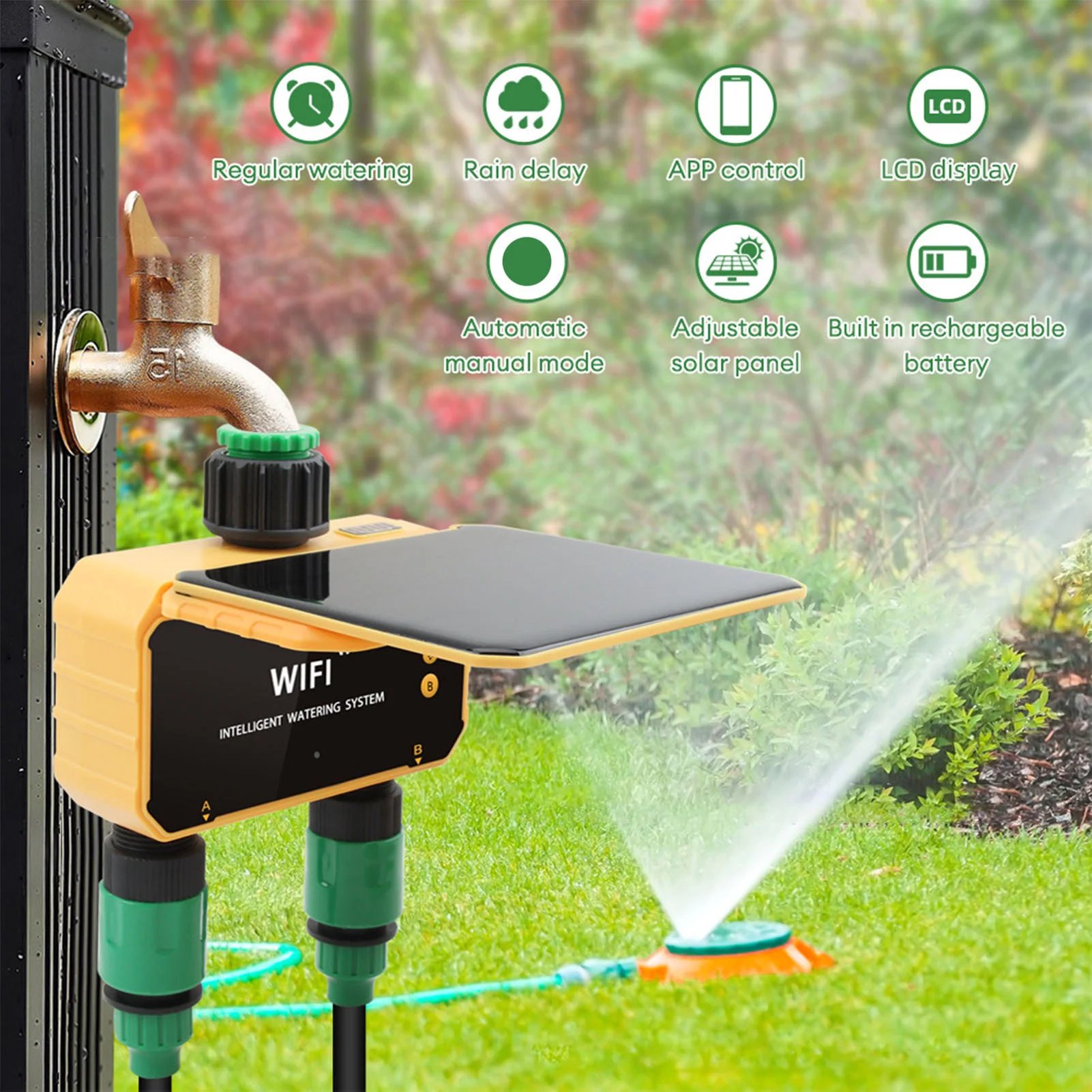 Solar WiFi Smart Irrigation Ti - Smart Garden Is 评论和价格