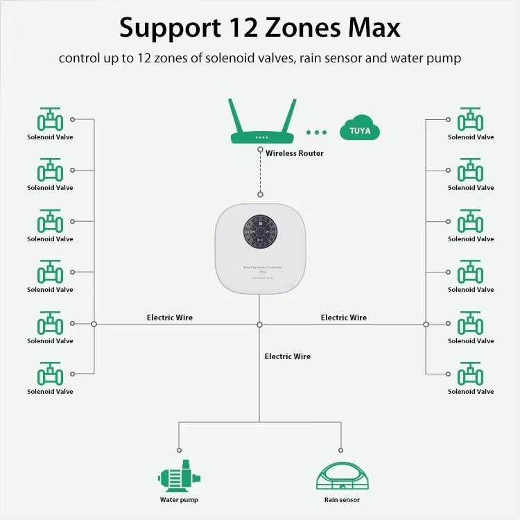 Tuya WiFi Smart Sprinkler Cont - Smart Garden Zone 评论和价格