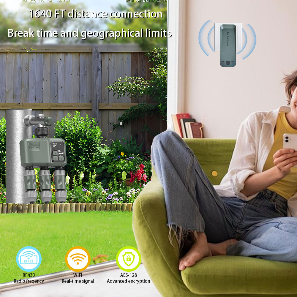 Tuya Wifi+RF433 3-outlet Water - Smart Garden Kit 评论和价格